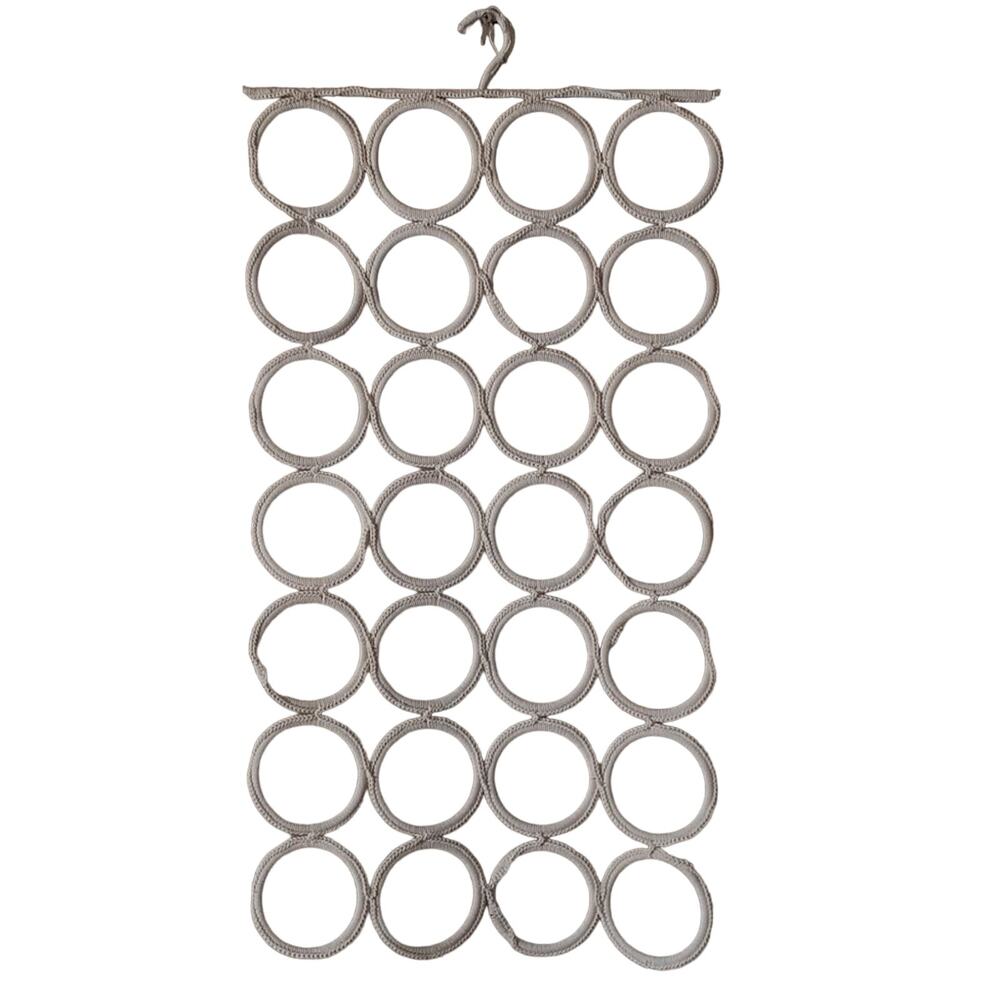 3'‎ Foot Hanging Door Storage Hanger Macrame Closet Scarf Organizer IVORY Glam